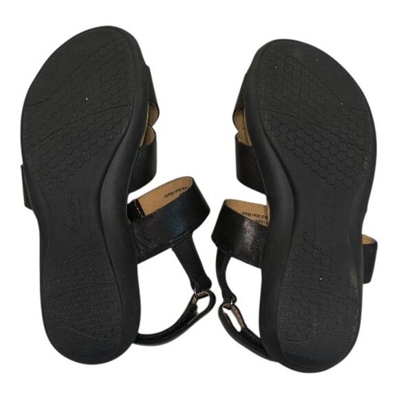 Trotters River Sandal Leather Shoe Strappy Summer Black Comfort Memory Foam 5.5 - Picture 11 of 12
